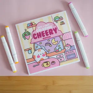 Cute and Cozy Coloring Book: Cheery by Becky Mas