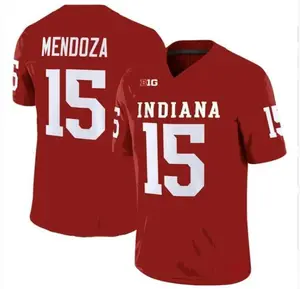 Fernando Mendoza #15 Red Indiana College Football Jersey