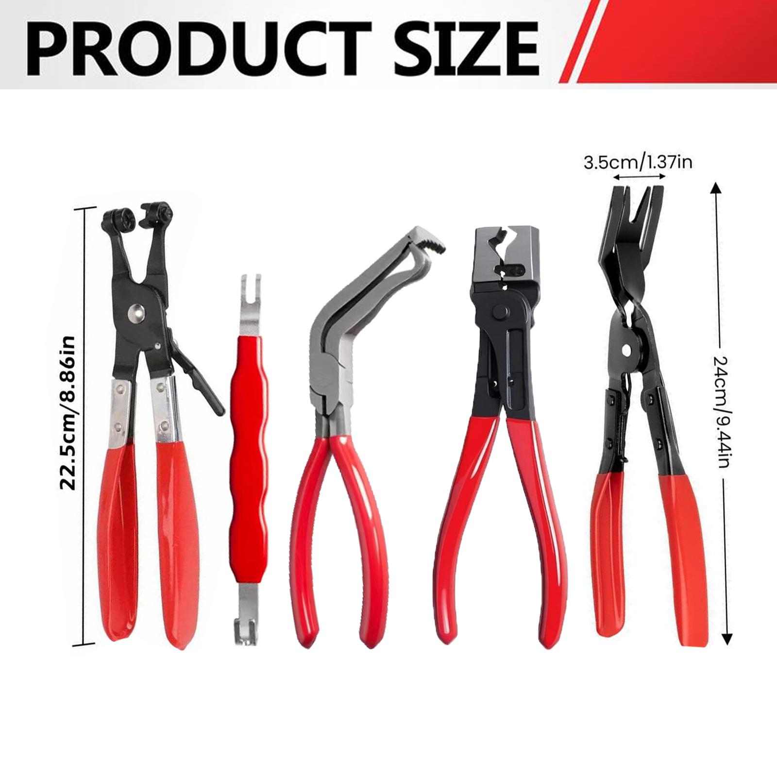 Automotive Electrical Disconnect Pliers Kit,Auto Repair Plier,High-Carbon Steel Connector Separator 60 ° Pliers,Hose Clamp Plier,Car Trim Clip Removal Pliers,Plug Release Tool and Wire Terminal Removal in Storage Bag. Automotive Electrical Disconnect Pliers Kit,Auto Repair Plier,High-Carbon Steel Connector Separator 60 ° Pliers,Hose Clamp Plier,Car Trim Clip Removal Pliers,Plug Release Tool and Wire Terminal Removal in Storage Bag.