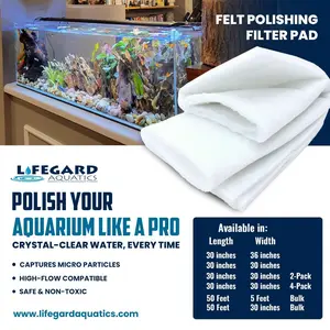 Felt Pad 30" x 30" Roll 3/8" thick Aquarium Polishing Filter Pad