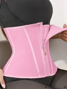 Women's Adjustable Hook & Eye Closure Waist Trainer, Breathable Comfortable Tummy Control Shaper, Belt Waist Cincher for Daily Wear