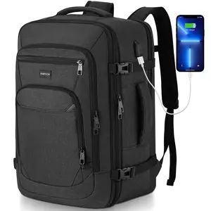 YAMTION 17.3 Inch Laptop Backpack, Large Capacity Travel Backpack with USB Charging Port, Water Resistant Multi-Compartment Bookbag for Teens, College Students, Working Adults, School, Work, Office, Business Trips, Travel & Daily Commute