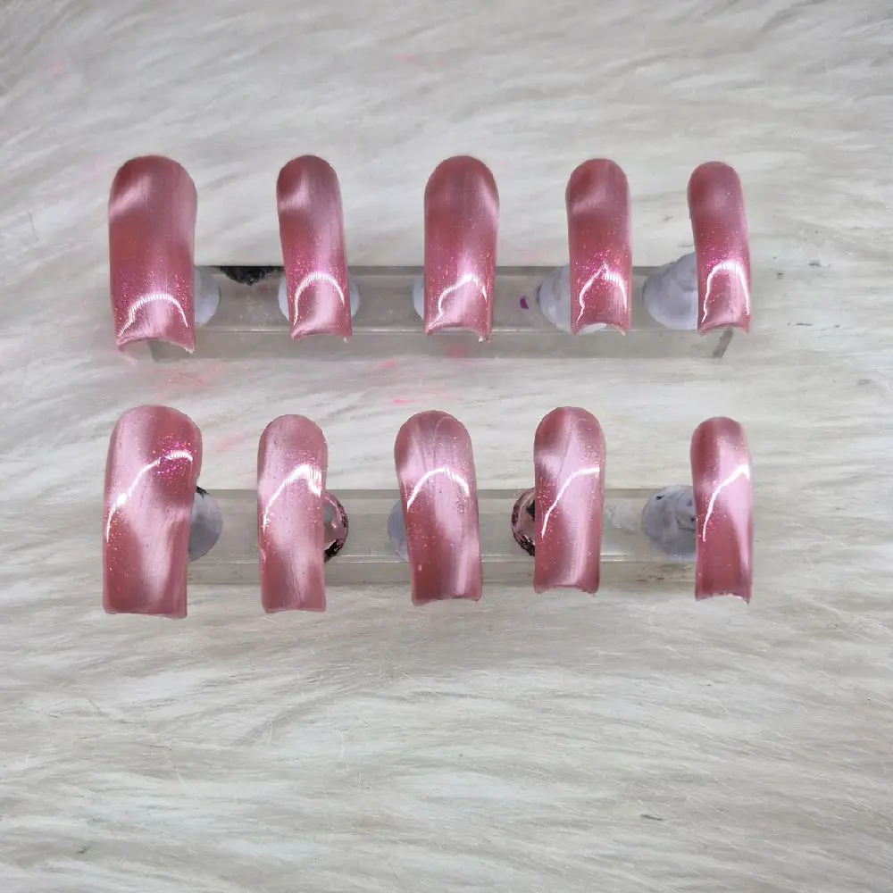 Cateye Curved Press On Nails