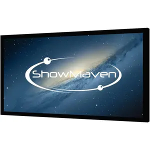 VINGLI 100in Fixed Frame Projector Screen, Diagonal 16:9, Active 3D 4K Ultra HD Projector Screen for Home Theater or Office (16:9, 100")