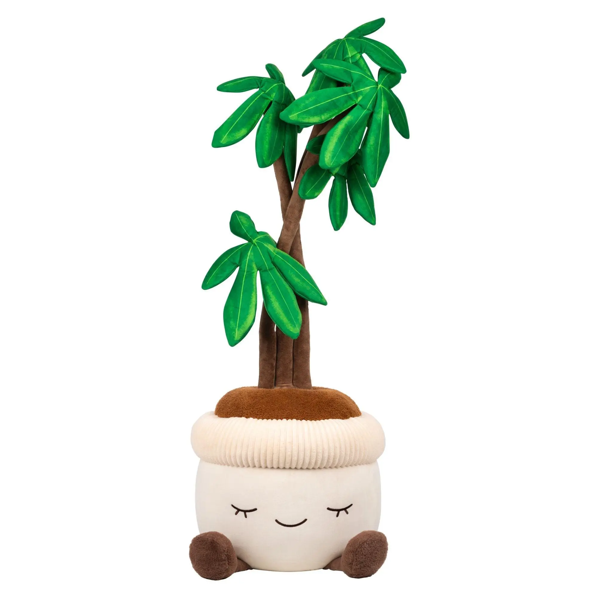 Greenhouse by Russ 4-ft Tall Money Tree Stuffed Animal - Soft Squishy Companion, Cute Collectible, Living Room Decor, No-Maintenance Plush, Eco-Friendly Home Accent, Cuddly Gift