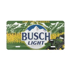 J0HN DEERE BUSCH LIGHT BEER Vanity License Plate, Car Accessories