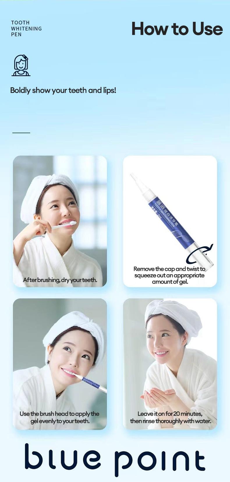 Teeth Whitening Pen, Plant-Based Formula for Fast, Effective Yellow Teeth Improvement,Gentle, Sensitivity-Free Stain Remover for Brighter Teeth,Breath Improvement