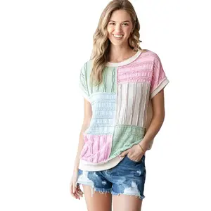 Sweet Spring Patchwork Top