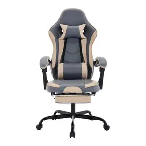 Bellemave  Gaming Chair, Ergonomic Computer Chair with Footrest and Massage Lumbar Support, Height Adjustable Swivel Video Game Chair for Adults, 300lb Max