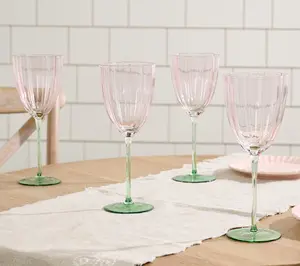 Ode to Color by Lori Weitzner S/4 Petal Wine Glasses