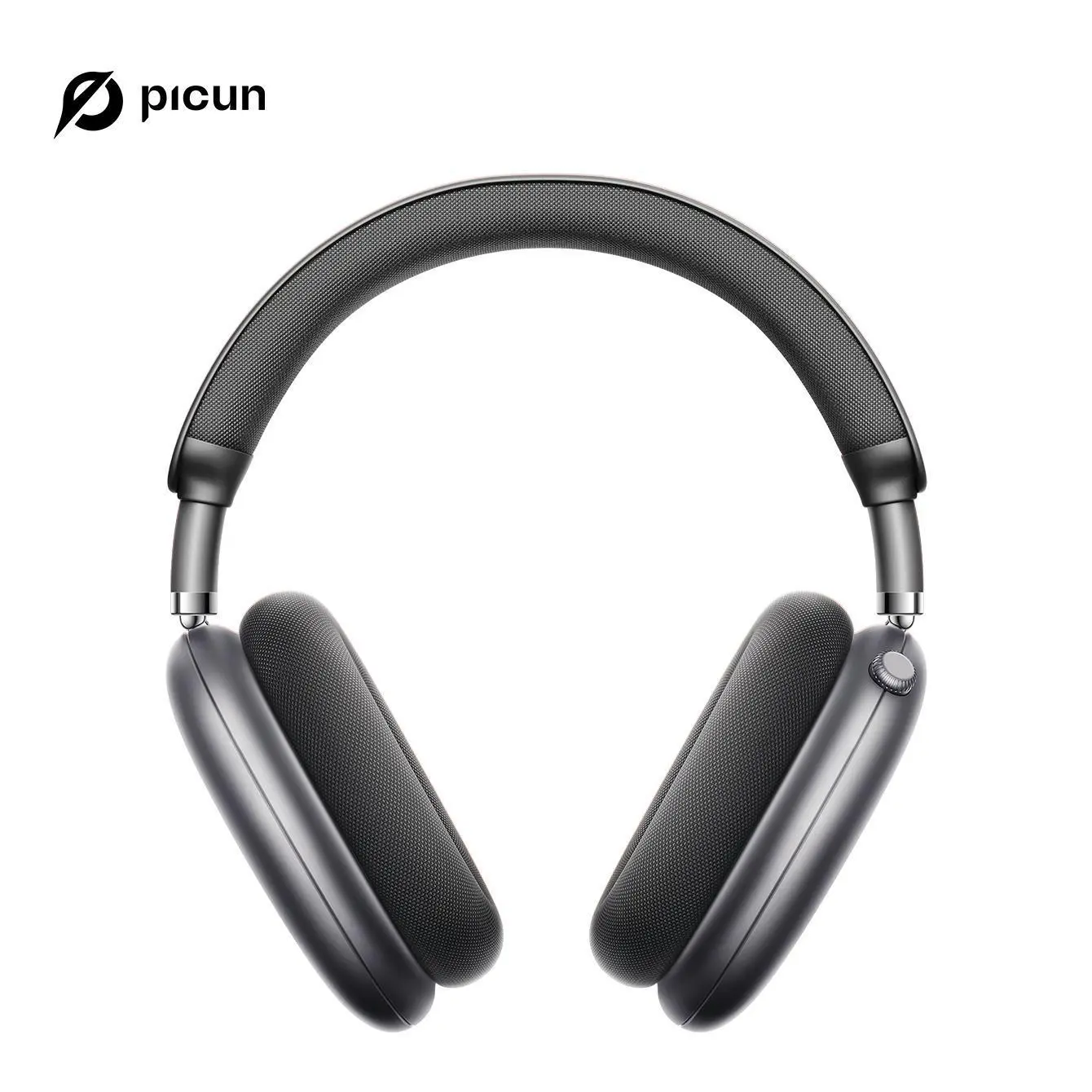 Picun F8 Pro Over Ear Noise-Cancellation Wireless Headphones (Headset) - Bluetooth 5.4, Custom EQ, Detachable Fabric Earcups, Dual Device Pairing, 96-Hour Standby, iPhone/Android Compatible, Wearable Tech Cool Gadgets (Summ Grey), Gifts For Boyfriends