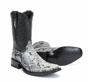 Men's Western Closed-Toe Boots, Dubai Print Shoe, Stylish Men's Footwear