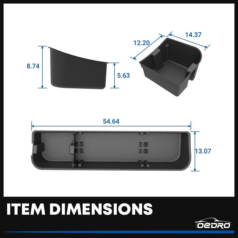 OEDRO Underseat Storage for 2015-2026 Ford F150 SuperCrew/Crew Cab, 2017-2026 F-250/350/450/550 Super Duty, Upgraded Rear F-150 Under Seat Storage Truck Organizer Tool Box