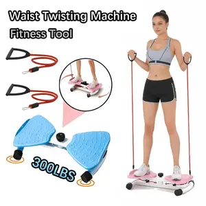 300lbs Max Load Anti Slip Noiseless Twist Board Platform Waist Twister Indoor Home Gym Core Training Waist Shaping Device Family Fitness Exercise Essential Tool