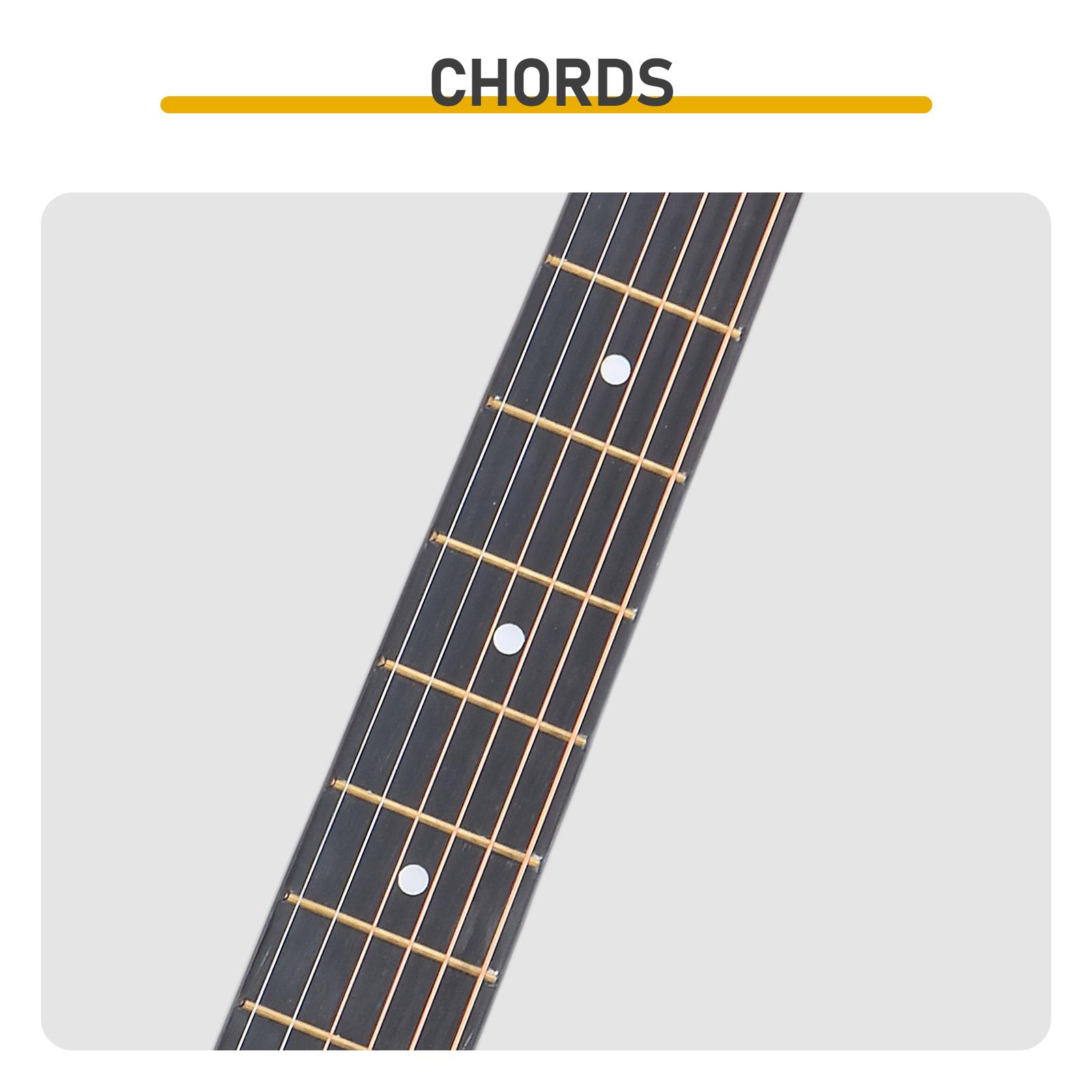 Matte Black 41-inch Dreadnought Cutaway Acoustic Guitar with Basswood Body Full-Size Design Includes Pick Strings Capo Gig Bag Tuner Wrench and Sling Strap for Beginners