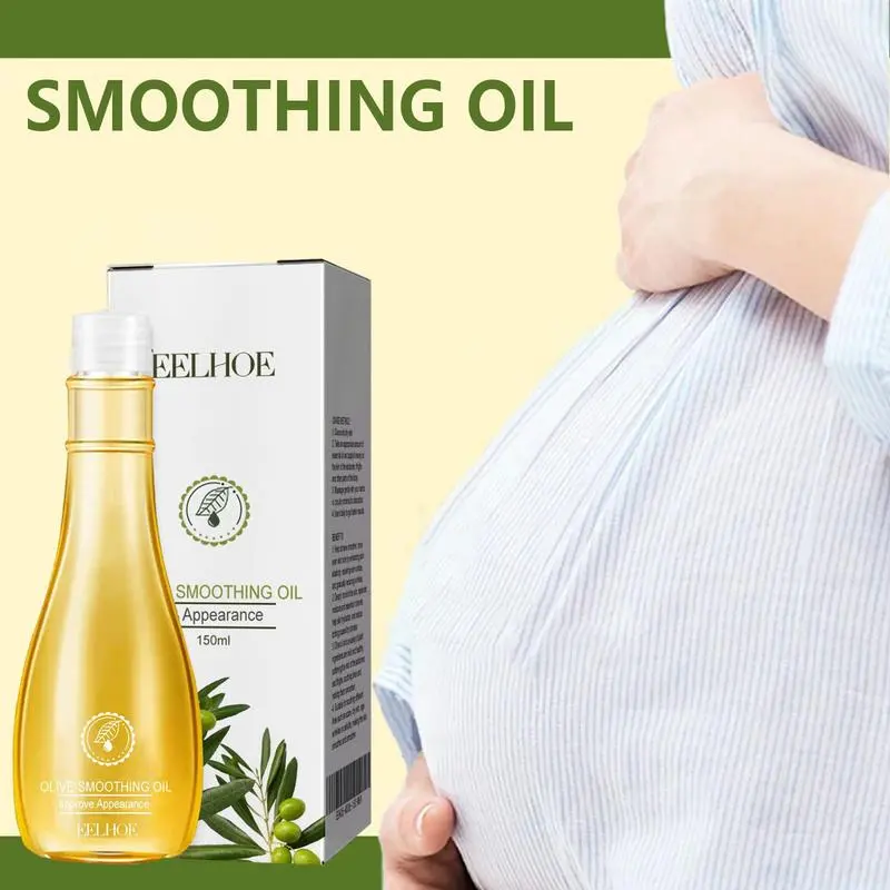 Olive Smoothing Skin Repair Oil - Moisturizing, Revitalizing, Firming, Ideal for Pregnant Women's Maternity Stretch Marks Removal, Body Care, Chafing Relief, Natural Progesterone-Infused, Painless Ergonomic, Pure Soap David Original