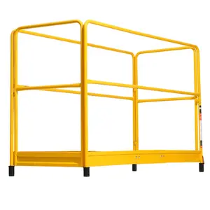 【FathersDayGift】VEVOR 6ft Scaffolding Safety Guard Rail System For Baker-Style Scaffolding Yellow