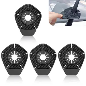 4PCS Universal Car Wiper Arm Hole Protection Pad, Silicone Windshield Wiper Arm Hole Protector Dust Cover, Front Wiper Protective Guards Prevents Blockage, Auto Exterior Accessories for Car Truck SUV Most Vehicles