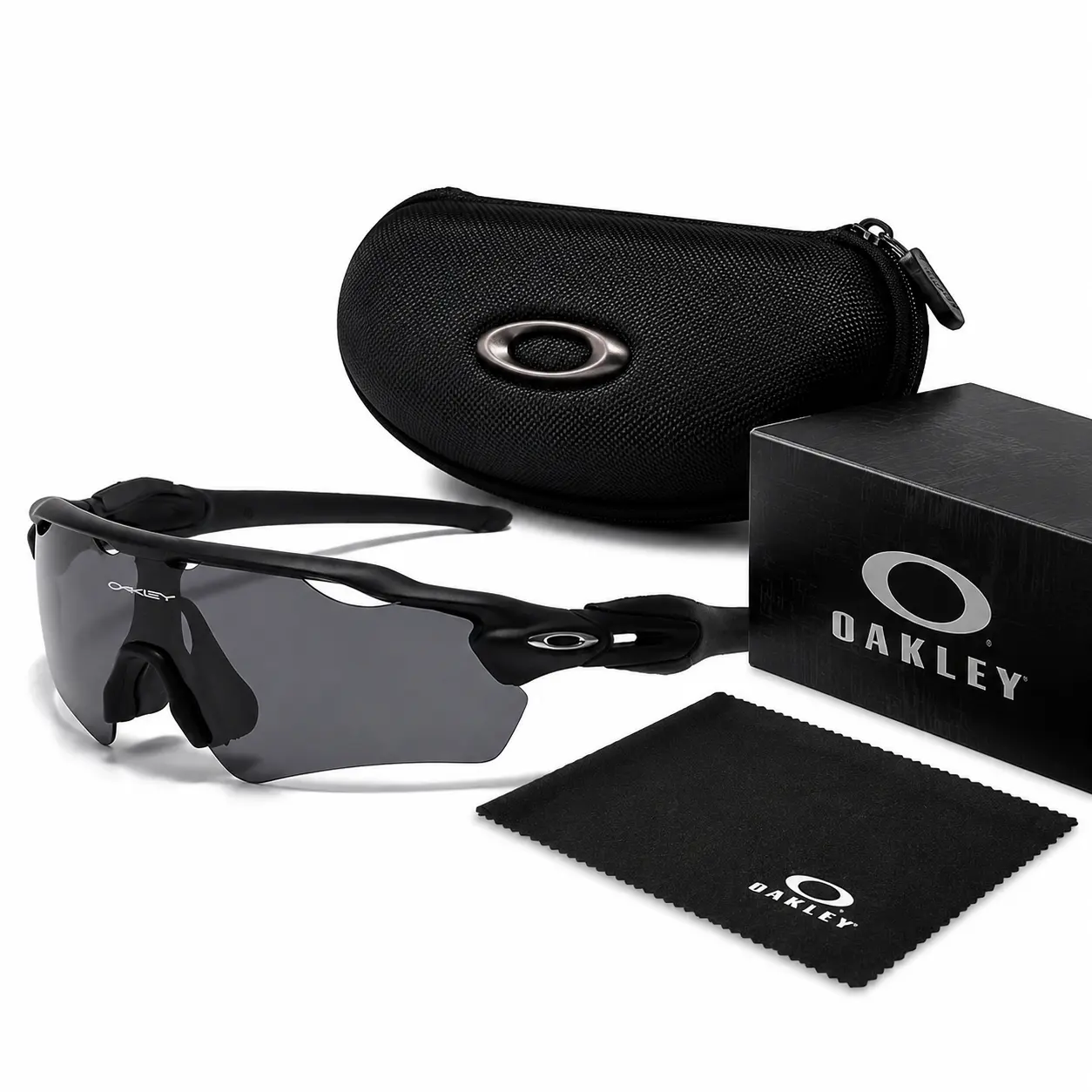 Oakley Lightweight Sports Sunglasses Wraparound Shield Glasses for Active Lifestyle