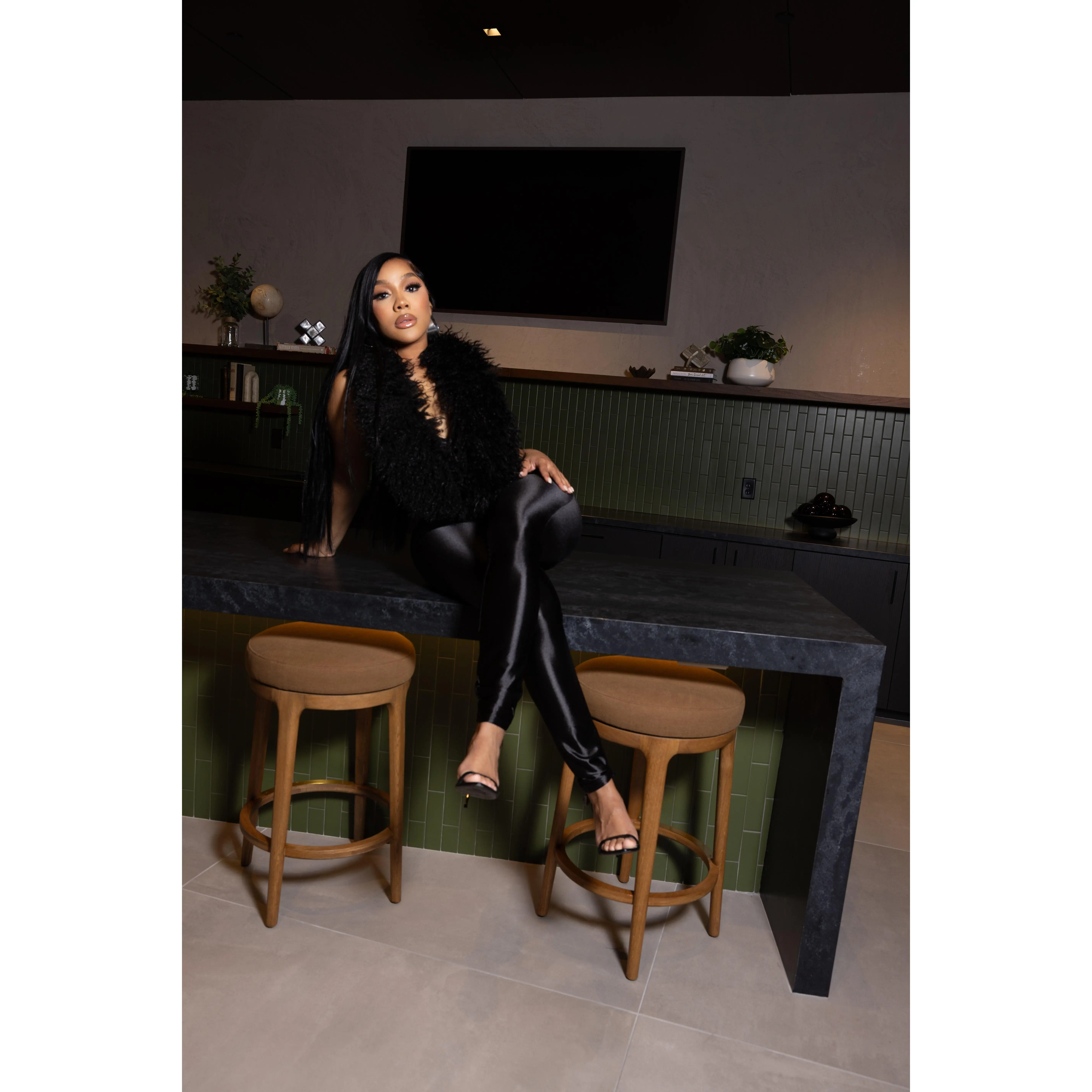 Feather Femme Jumpsuit Black