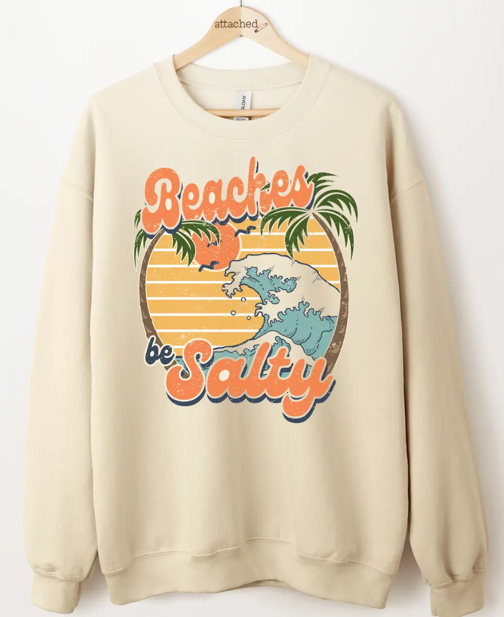 Beaches Be Salty Graphic Top