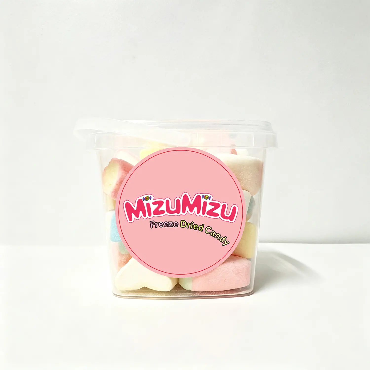 MIZUMIZU Freeze-Dried Rainbow Marshmallow Bites - Airier Crunch, Fruit-Flavored Crispy Sweet Snacks for Candy Lovers