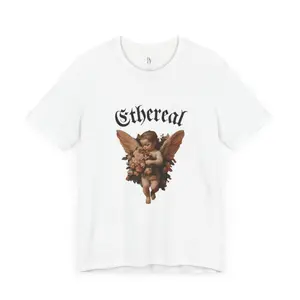 Ethereal Cherub Angel T-Shirt, Vintage Aesthetic Streetwear