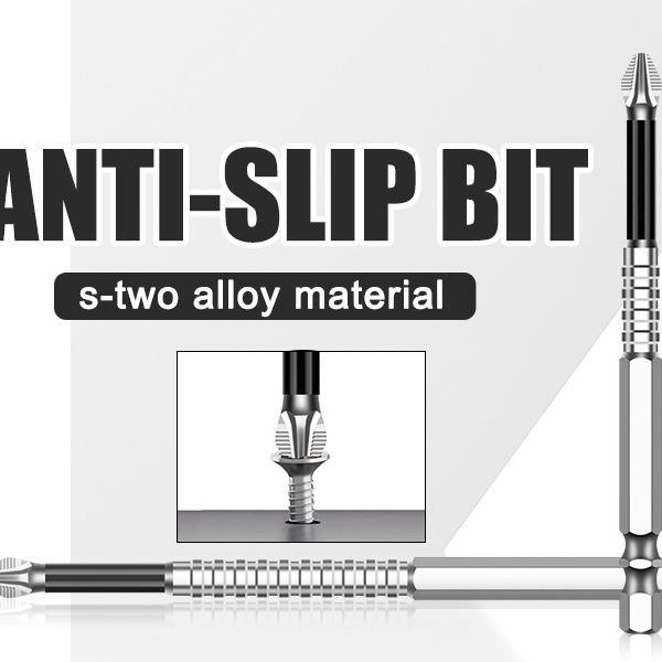 10pcsPhillips Screwdriver Bit PH2 Serrated Tip 1/4" Hex Shank 2" (50mm) Long Impact Magnetic Anti Slip Cross Screw Driver Industrial Power Drill Bits for Remove Fastening Screws