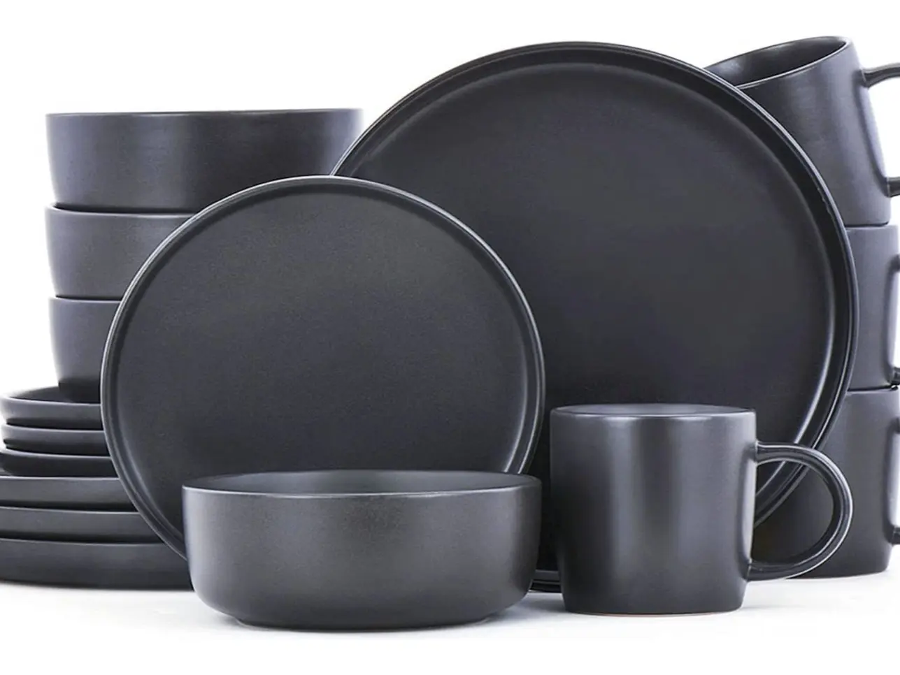 ONE of ONE Stoneware Dinnerware Set 16 Pieces - Service for 4