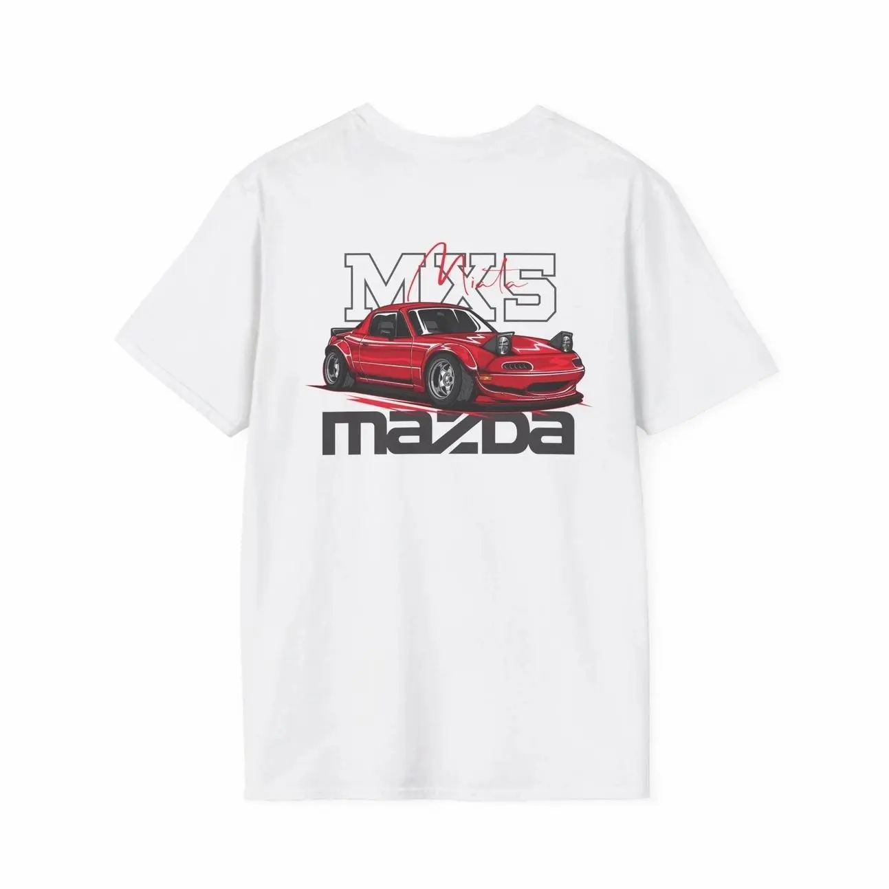 Retro JDM Roadster Mazda Miata T-Shirt Sweatshirt Hoodie 2 Sided, JDM Streetwear Unisex Tee, Car Enthusiast and Fans Gift