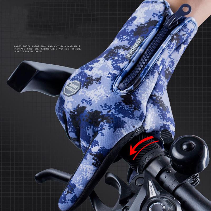 Outdoor Winter Gloves, Touchscreen andWindproof Full-Finger Gloves for Sports, Travel,and Daily Activities