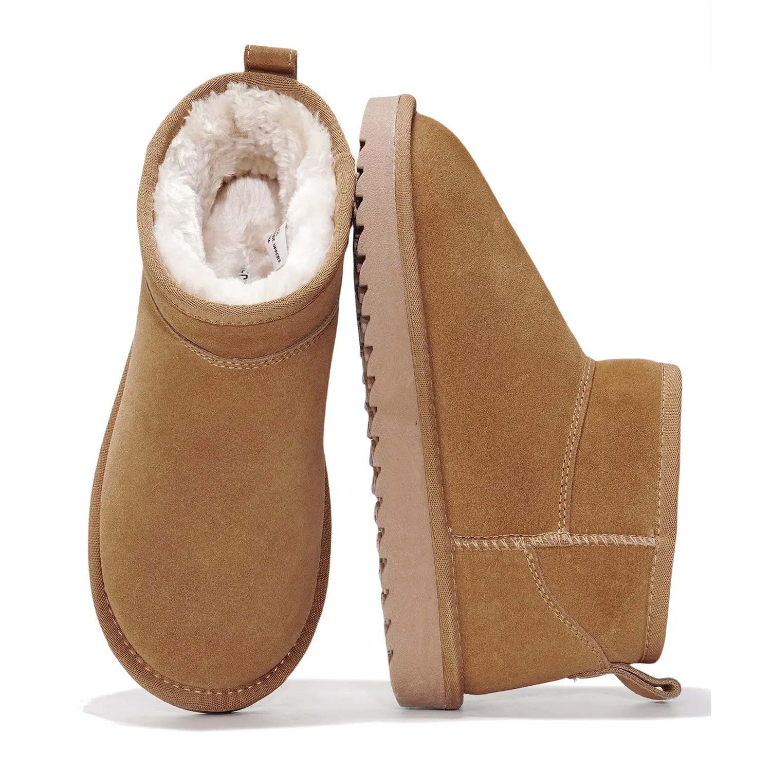 Project Cloud Women's |  100% Genuine Suede Ankle Boots | Water Resistant | Memory Foam| Lightweight | Non-Slip - Hippy