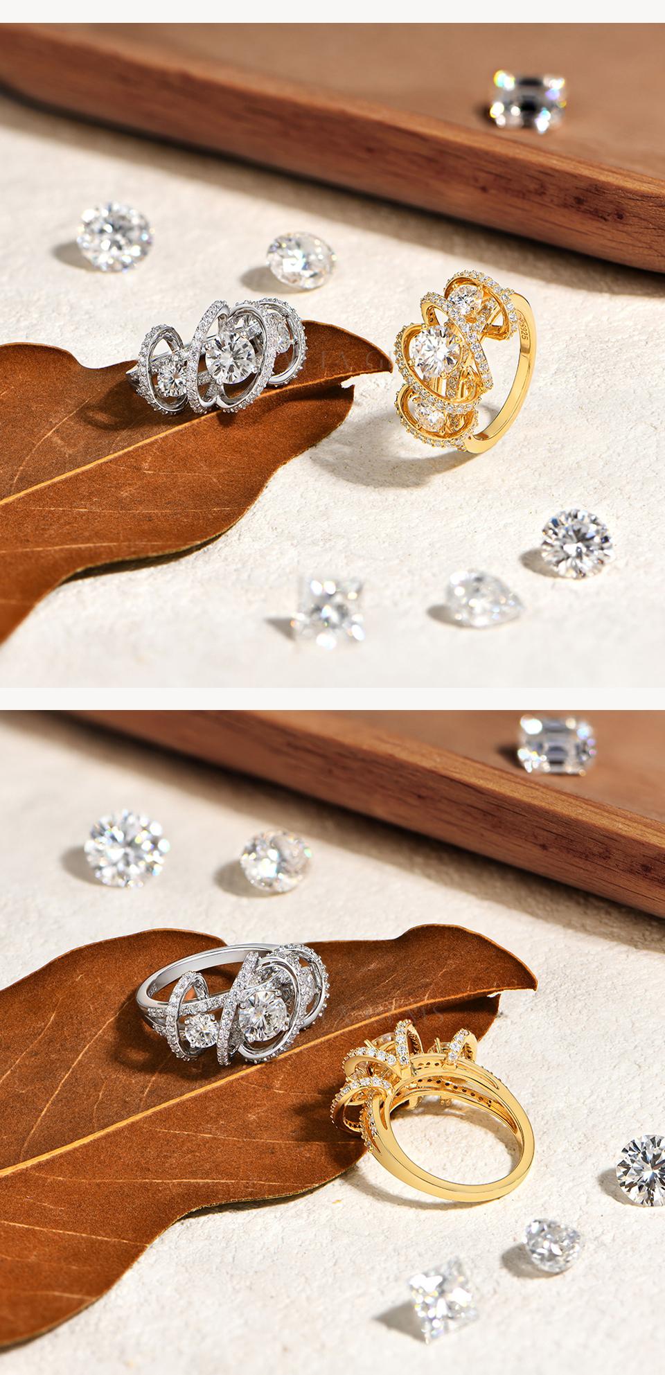 ATTAGEMS Classic D Color Round Cut 1ct Lab-Created Moissanite Ring for Women 18k Gold Plated Perfect Birthday Gift for Her Wedding Jewelry R327 SpringStatements ATTAGEMS Classic D Color Round Cut 1ct Lab-Created Moissanite Ring for Women 18k Gold Plated Perfect Birthday Gift for Her Wedding Jewelry R327 SpringStatements