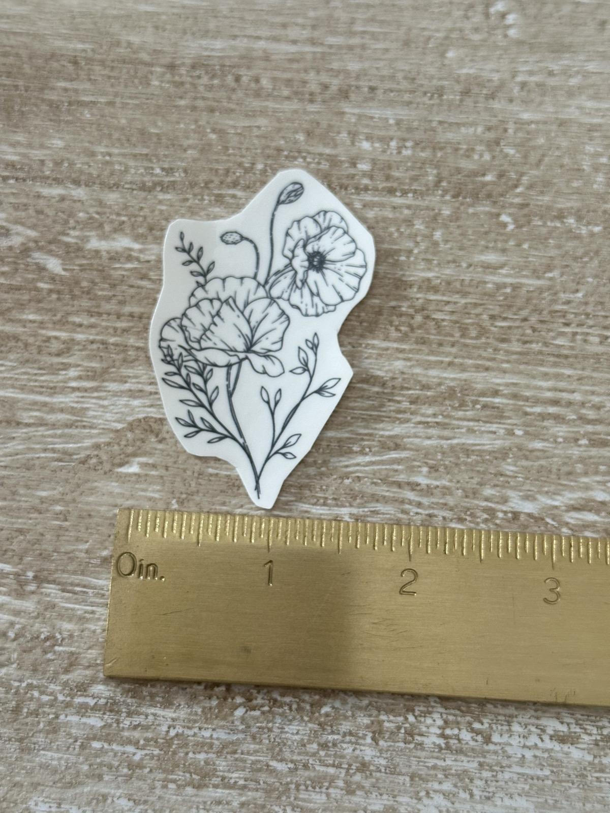Botanical Fine Line Tattoos - medium sized tattoos