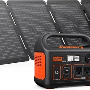 Jackery Solar Generator 300, 290Wh Portable Power Station with 1XSolar Panel SolarSaga 100W, 300W Pure Sine Wave AC (110V) for RV Camping & Emergency Power