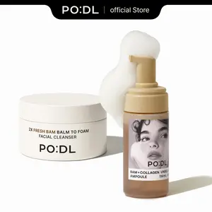 [PODL] The Signature Chestnut Duo | Deep Cleansing & Glow Routine | Collagen Bubble Serum + K-Chestnut Balm to Foam Cleanser