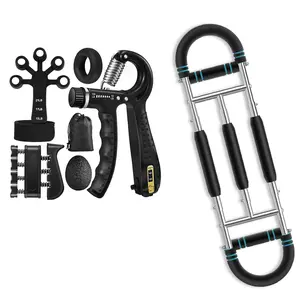 Twister Arm Exerciser 5-Piece Set - Adjustable Workout Equipment, Multifunctional Workout Station, Portable Gym Equipment, Hand Grip Strengthener, Home Chest Expander, Shoulder & Upper Body Muscle Training Gear, Detachable