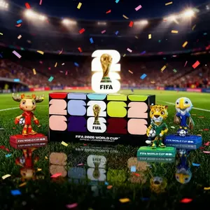 2026 FIFA World Cup Official Mascot Collectible Figurines USA Mexico Canada 9cm Authentic Luxury Gift Set with Exclusive Authorization High-Quality Materials Officially Licensed