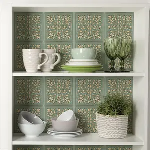 Wall Wear Peel And Stick Metal Tiles 10-Pack 8x8 Inches Water-Resistant Aluminum For Kitchen Bathroom Ceiling Easy Install Renter Friendly