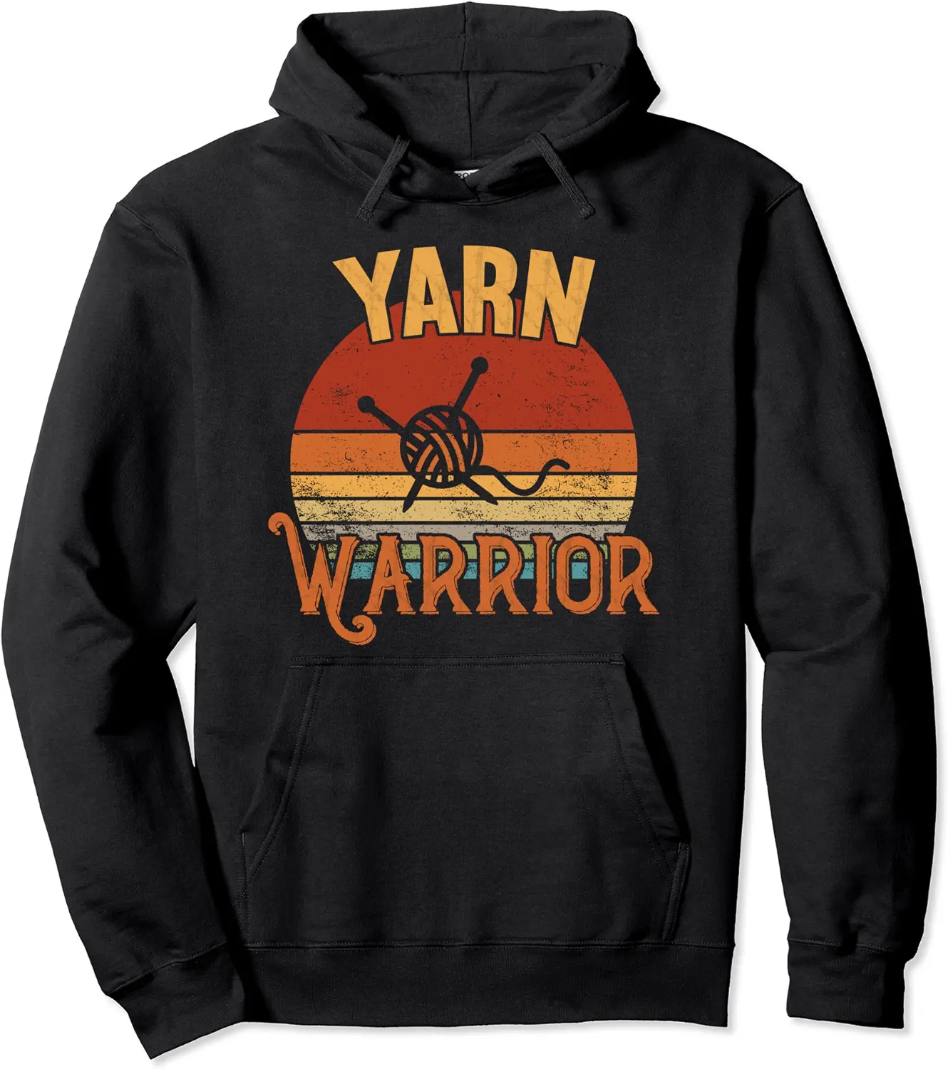 Yarn Warrior / Knit Yarn Crochet Pullover Hoodie - Kevincifuen Shop 42B0B1CJW4DV