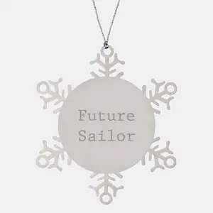 Funny Sailor Snowflake Ornament Gifts from Friends for Future Sailor on Christmas Unique Gifts