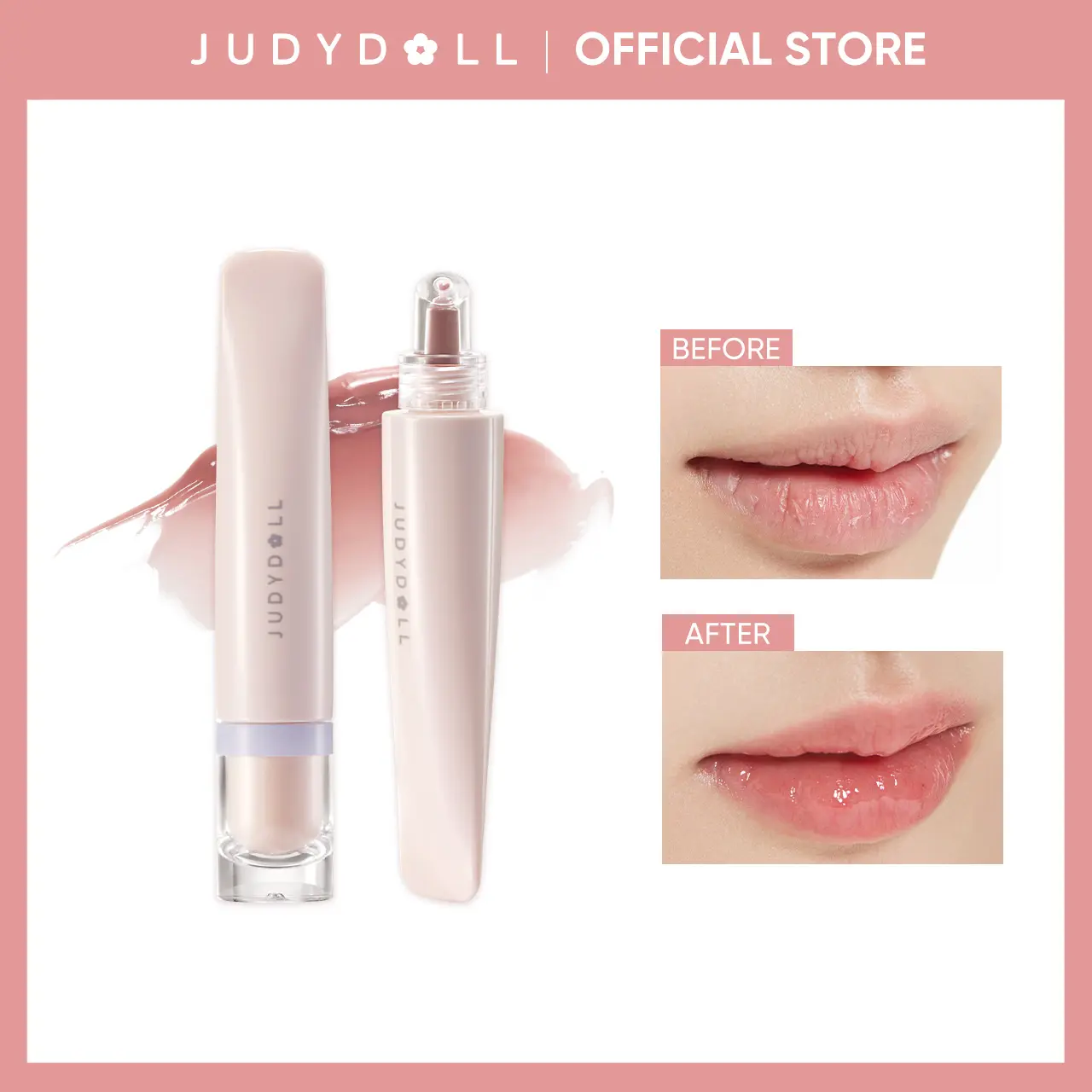 JUDYDOLL Sweety Lip Jelly, Blur, Liquid Lipstick, Cute, Glossy, Moisturizing, Lightens Lip Lines, Nourishing, Lip Care Oil For Dry Lips, Liquid Balm, Plumping, Natural Look, Beauty Makeup For Women, Refresh Look, Summerwins