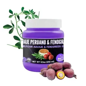 All Natural Peruvian Aguaje + Fenugreek Gel Gel De Fenogreco Con Aguaje Peruano - Natual, No Aditivos, Con Semillas Reales De Fenogreco. Para Pompis & Bubies 8.8oz (250gr) - Healthcare Fitness