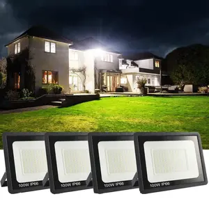 100W LED Floodlights, Outdoor Floodlights, Ultra Bright Outdoor Safety Lights, 6500K Daylight White Floodlights Suitable Garden Decorative Lighting Landscape Lighting