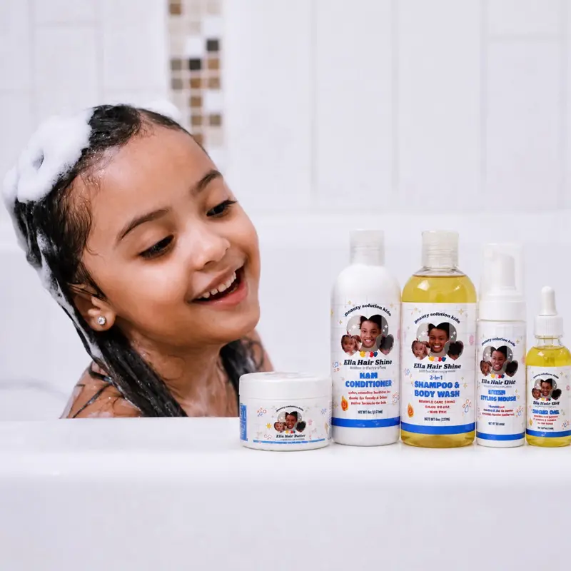 Complete kit papaya scent very fragrant shampoo & body wash oil edje serum conditioner