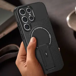 This Newly Designed Carbon Fiber Textured PC Material Is Ideal for The for Samsung Galaxy S22, S23, S24, S25, S26 Ultra, S26 Plus, S25 Edge, And S24, S25 FE Shockproof Phone Cases, Which Include Magnetic Ring Mounts And Drop Protection