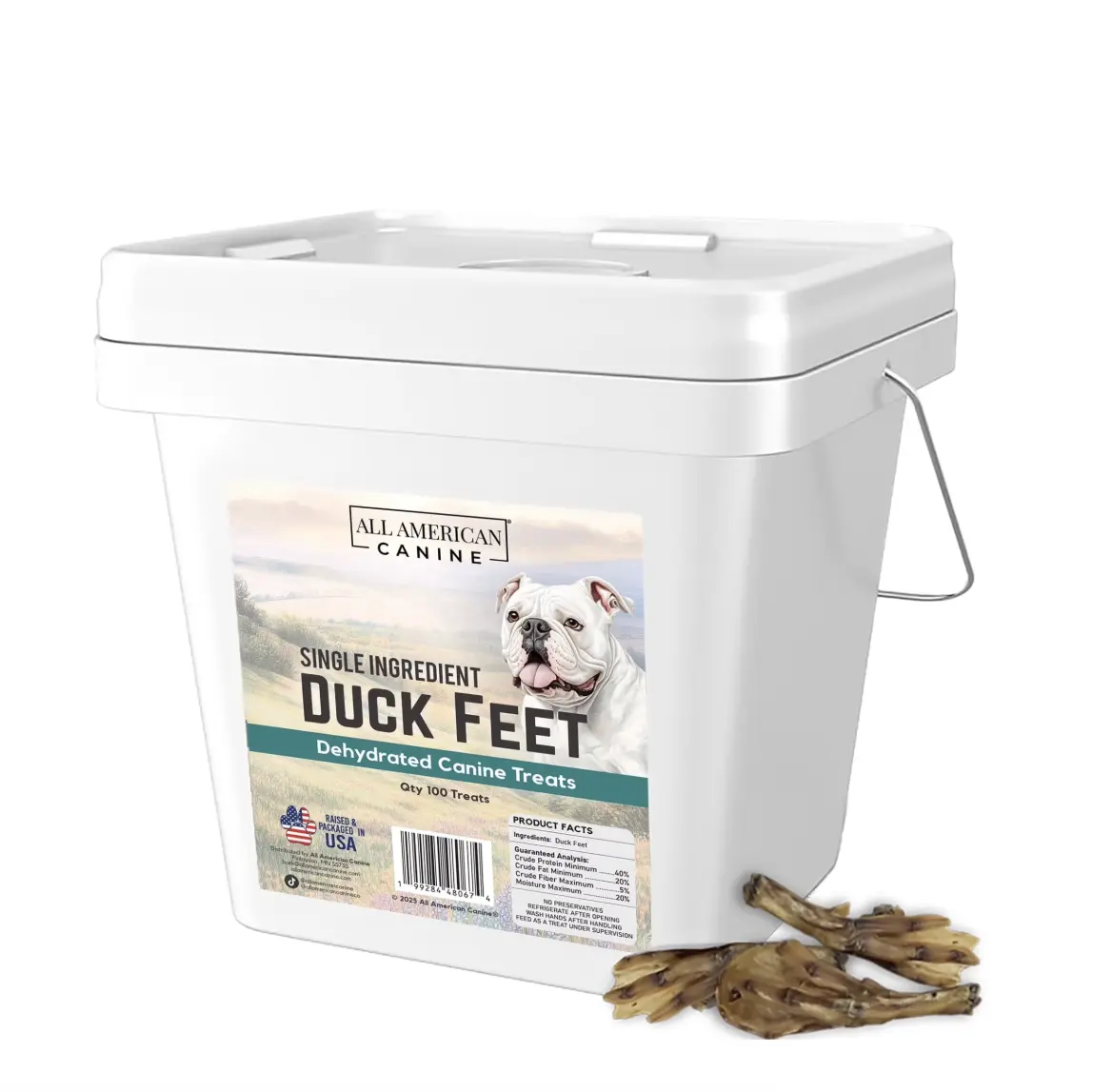 100 Duck Feet Natural Single Ingredient High Value Dental Chew - Digestible Low-Fat Dehydrated Dog Treats for Training, Rewarding, Teeth Cleaning Food for dogs. Dental, great for teeth. Low fat Joint support Chewable Canine., Joint support