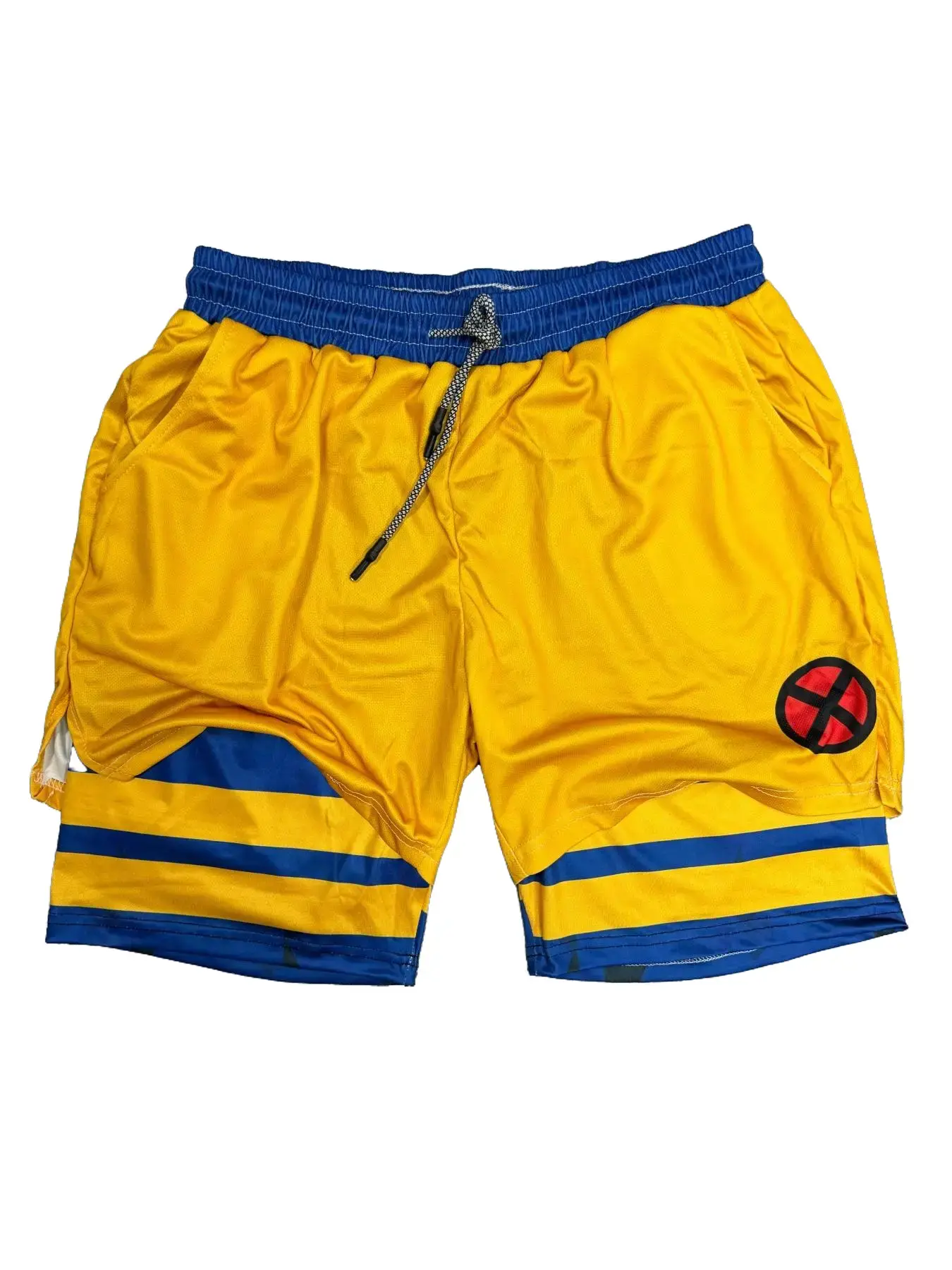 Anime 3d Digital Printing Performance Shorts Summer Double Layer Beach Pants Fitness Training Pant Sports