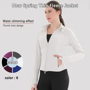 Upgraded Multi-Functional Sports Jacket Dual-Zipper Design Breathable Quick-Drying Anti-Wrinkle Versatile for Daily Wear Energetic Companion Outdoors New Spring Thin Fleece Jacket