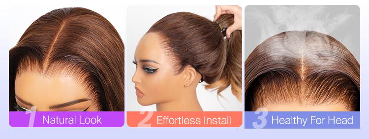 [13x6 GLUELESS WIG] Megalook Bohemian Curls Chocolate Brown #4 Colored 13x6 Lace Front Human Hair Wigs Skin Melt HD Lace Front Wigs Pull Go Drawstring Band For Any Head #TikTokShopBlackFriday